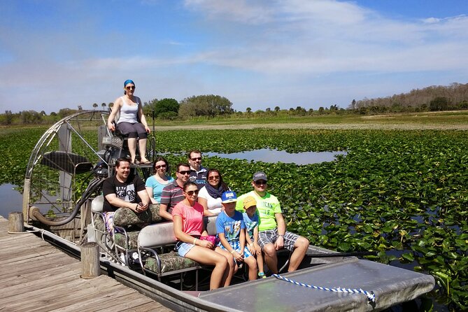 60 min. Everglades Airboat ride & pick-up ,small group +pro guide - Stop 1 add-on time: souvenirs and small breaks