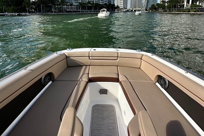 Best of Miami: Private Top-Rated Boat Charter & Guided Experience - What’s Included: Cooler, Restroom, Floating Mat, and Your Own Soundtrack