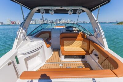Explore Miami in Style: Private Boat Cruise Tour with Captain - The Boat Setup: Water, Tunes, and a Restroom (Yes, Really)