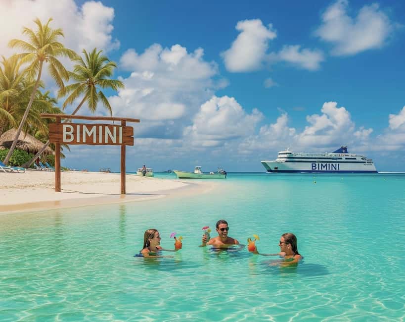 From Miami: Bimini or Grand Bahama Day Trip by Ferry - Stop on arrival: first hours in Bimini or Grand Bahama