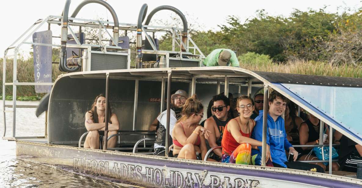 From Miami: Everglades Airboat, Wildlife Show & Bus Transfer - The airboat ride: spotting gators in the River of Grass