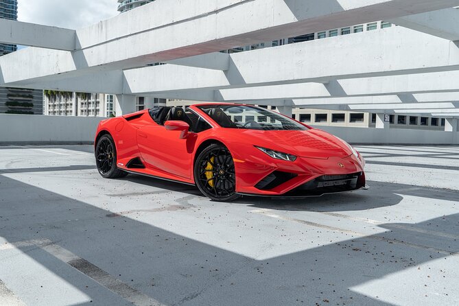 Lamborghini Huracan Spyder - Supercar Driving Experience in Miami - Check-In to First Roll: How the Experience Typically Flows