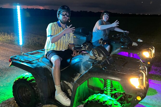 Miami (Bad A") Glow in the Dark ATV Riding Experience #1TOP Rated - How the 1-Hour Night Ride Unfolds: Pace, Headlights, and Trail Time