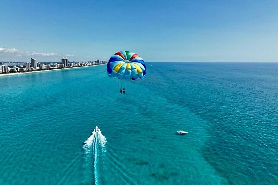 Miami Beach: Parasailing Boat Tour in South Beach - Harnessed on the boat: how takeoff actually feels