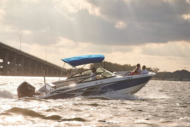 Miami Boat Tour –Day and Night Cruises with Champagne - Onboard comfort: music, drinks, champagne, and the Monterey ride