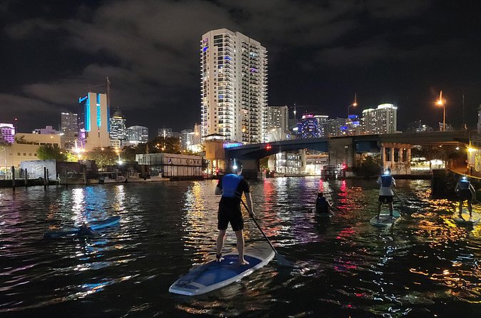 Miami City Lights Night SUP or Kayak - The Only Real Concern: Gear Condition and the Ladder Moment