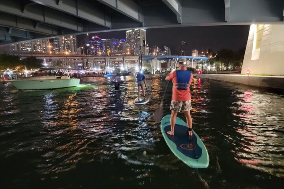 Miami: City Lights SUP or Kayak Night Tour - Glow Sticks, Flashlights, and Safety That Actually Helps