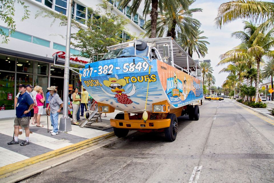 Miami: Duck Tour of Miami and South Beach - South Beach by land: Art Deco stops and celebrity-style stories