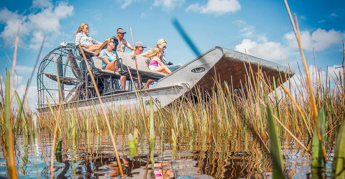 Miami: Everglades National Park Airboat Tour & Wildlife Show - The airboat ride: how you move through the Everglades River of Grass