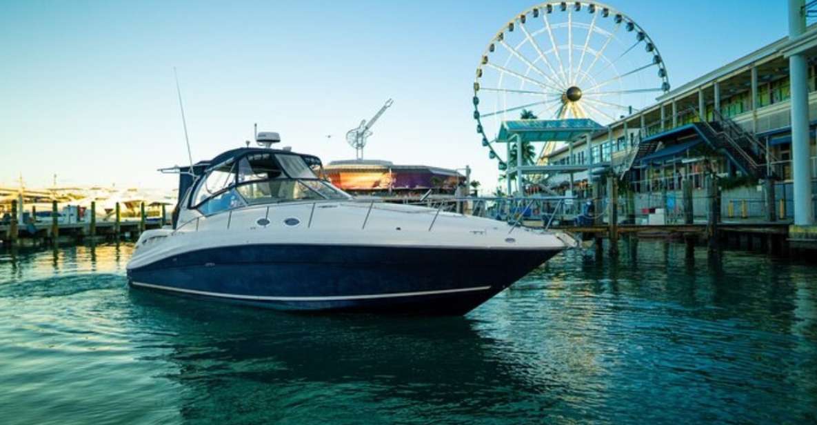 Miami: Private Yacht Cruise with Champagne - Picking the Right Sundancer Yacht for Your Group (10 vs 12)