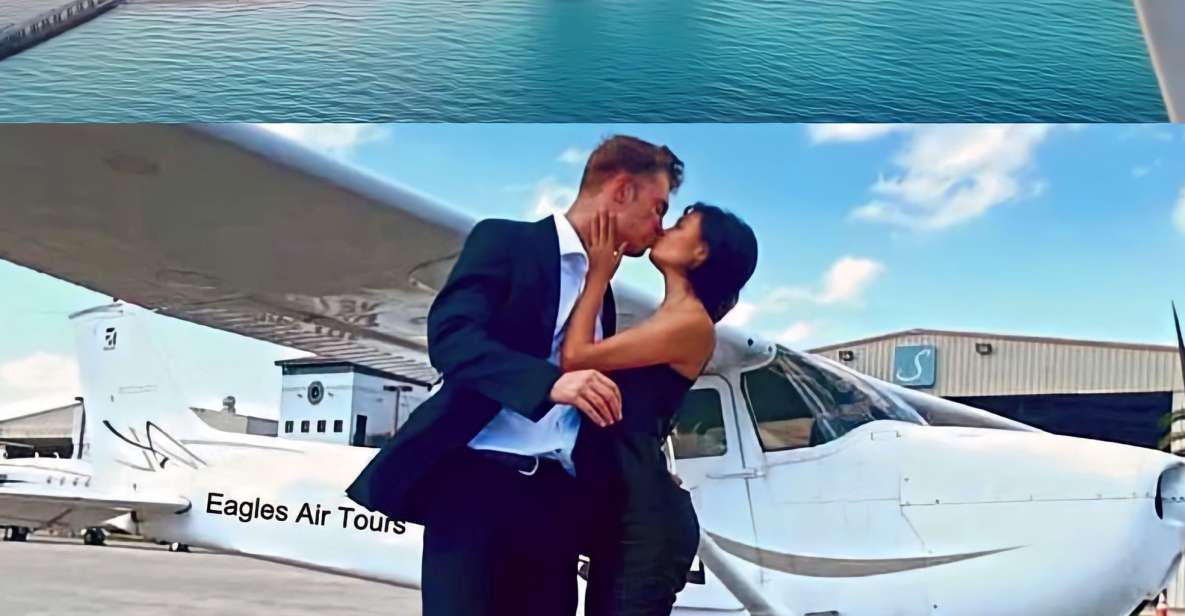 Miami: Romantic 1-Hour Private Flight Tour with Champagne - Key Biscayne, Venetian Causeway, Star Island, and Palm Islands