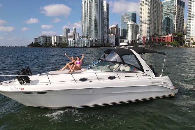 Private Yacht Rental in Miami Up to 12 People - Miami Skyline From a 36-Foot Sea Ray (Up to 12)