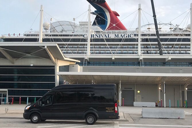 VAN Mia Airport or Hotels to Miami Port or Hotels Up to 14pax - Pickup at MIA or Your Miami Hotel: How to Avoid the Awkward Waiting